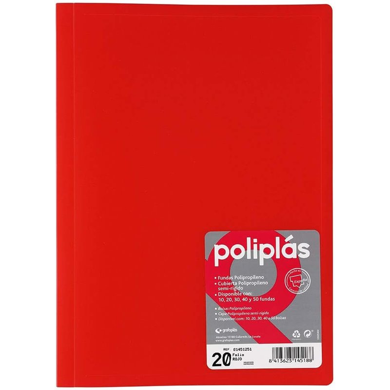 CARPETA POLIPLAS FUNDAS POLIPROPILENO FOLIO