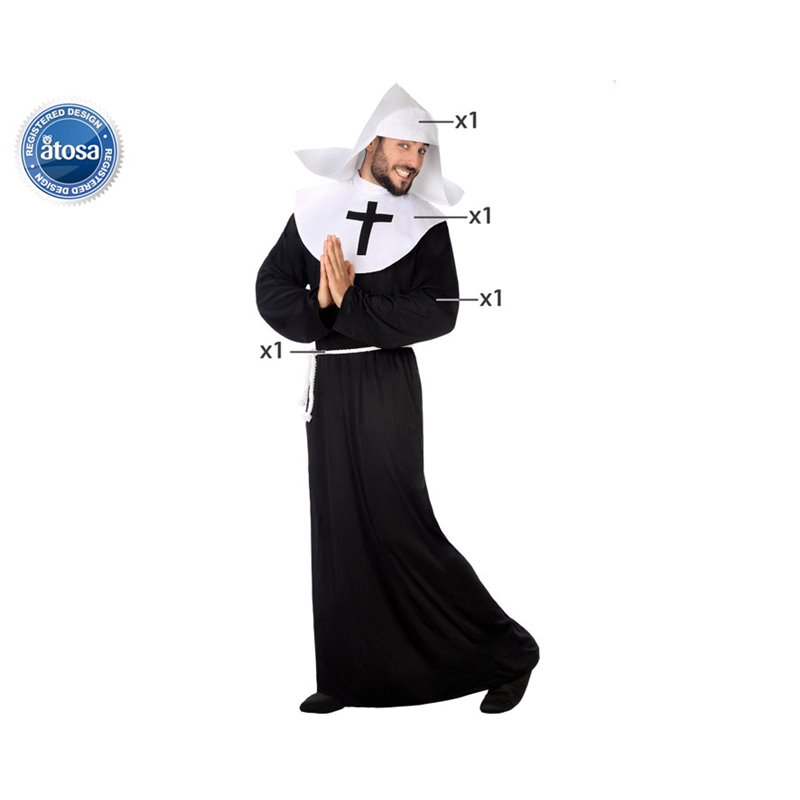 DISFRAZ MONJA HOMBRE ADULTO