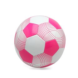 BALON FUTBOL 260-290GR 20-23CM CUERO DE PVC ROSA N�.5