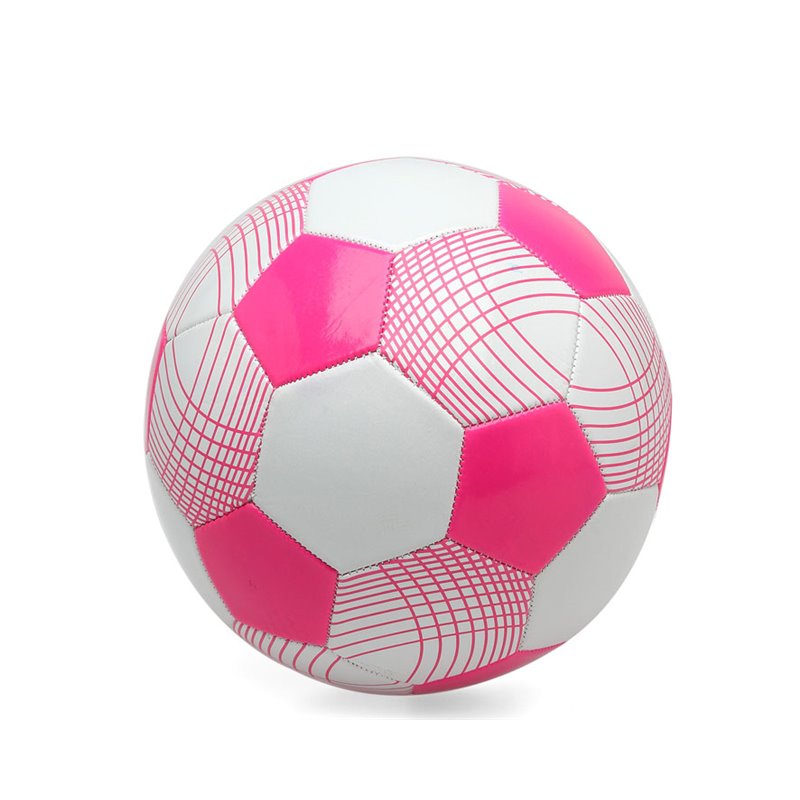 BALON FUTBOL 260-290GR 20-23CM CUERO DE PVC ROSA N�.5