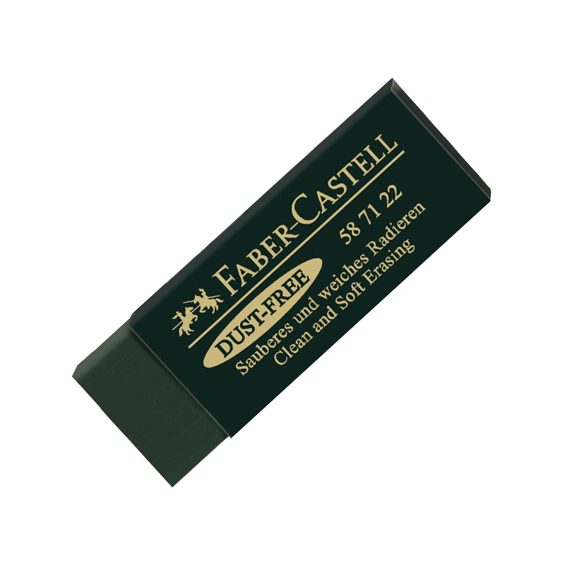 GOMA DE BORRAR FABER CASTELL DUST-FREE VERDE