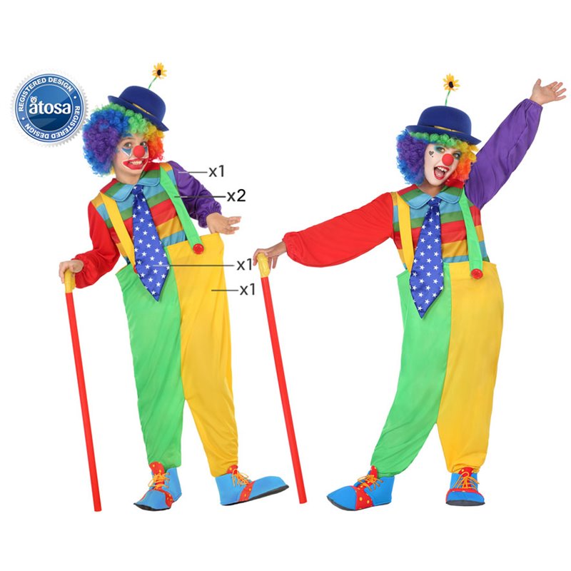 DISFRAZ PAYASO NI�O INFANTIL PANTALONES ANCHOS