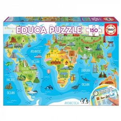 PUZZLE 150 PIEZAS MAPAMUNDI MONUMEN