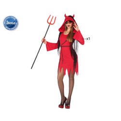 DISFRAZ DEMONIA MUJER ROJO