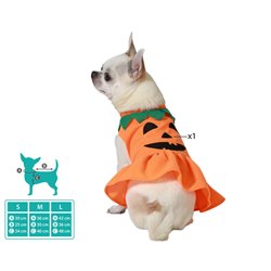 DISFRAZ PARA MASCOTA CALABAZA NARANJA
