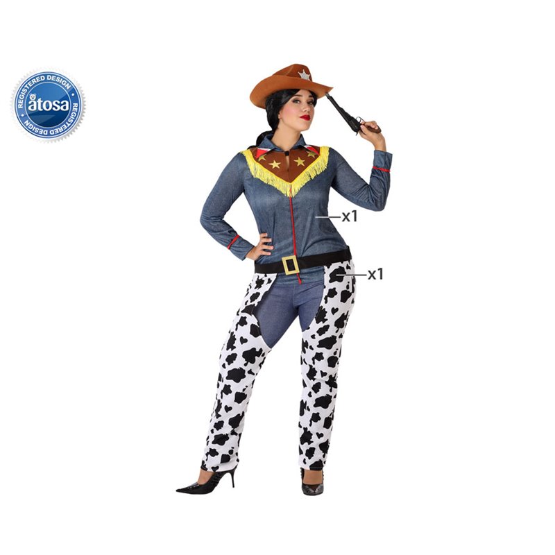 DISFRAZ VAQUERA ADULTO MUJER