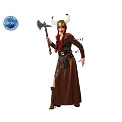 DISFRAZ VIKINGA LUCHADORA MUJER ADULTO