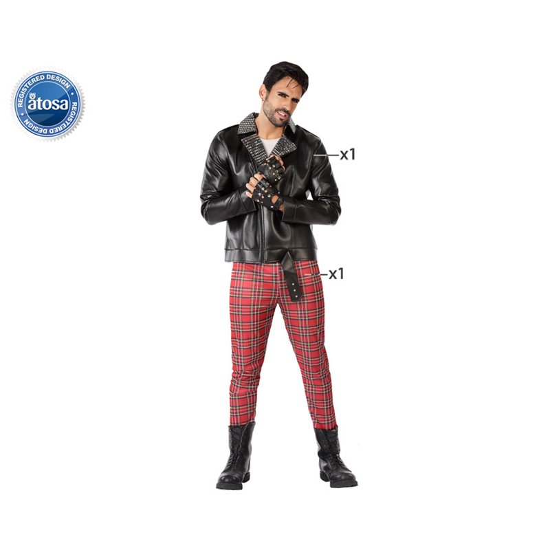 DISFRAZ PUNKY A�OS 80 HOMBRE