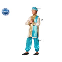 DISFRAZ HINDU TRAJE AZUL