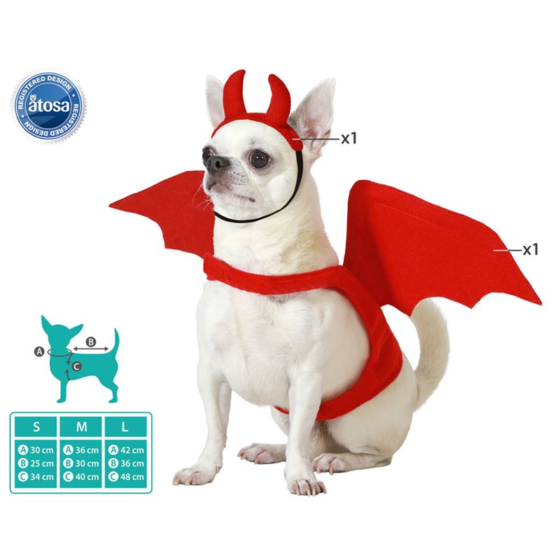 DISFRAZ PARA MASCOTA DEMONIO