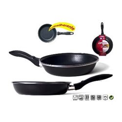 SARTEN ANTIADHERENTE VITRONOR BLACK 22 cm.