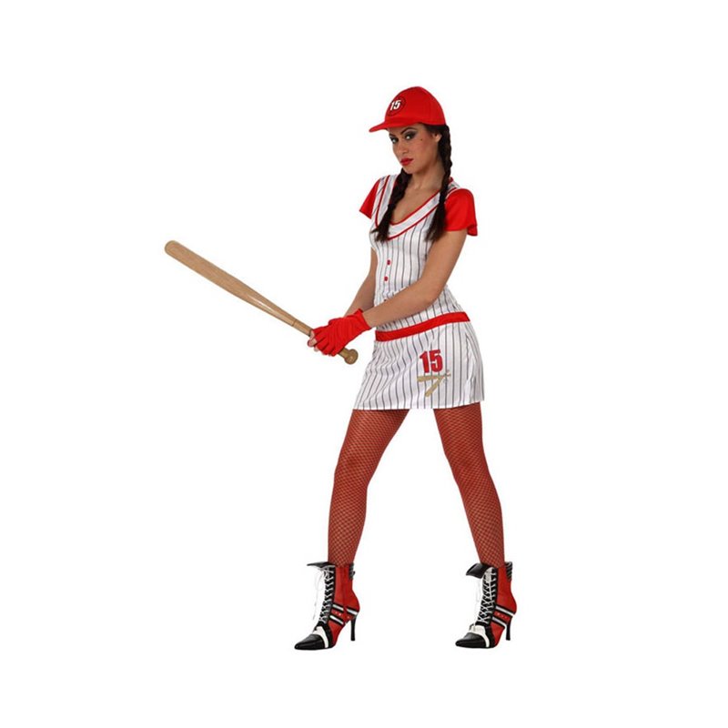 DISFRAZ JUGADORA DE BE�SBOL T-2 ADULTO