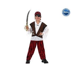DISFRAZ NI�O CAPIT�N PIRATA T-4 10-12 A�OS