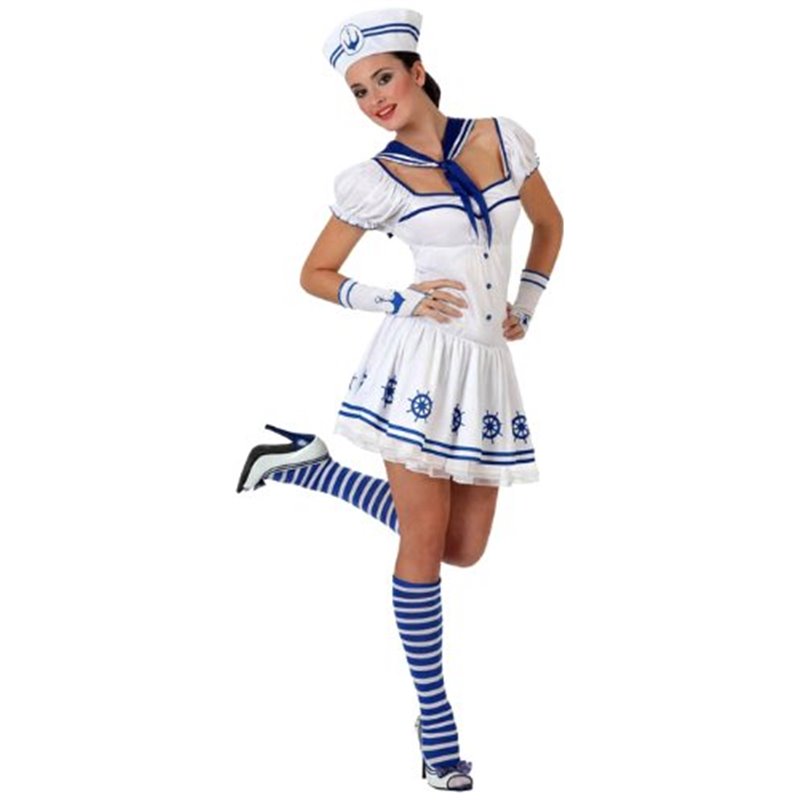 DISFRAZ DE MARINERA BLANCO T-1