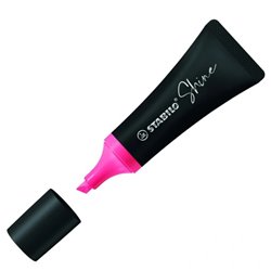 MARCADOR FLUORESCENTE SHINE 4 COLORES SURT.