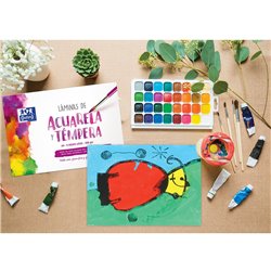 BLOC ACUARELA Y TEMPERA 10H 300GR/M A4+