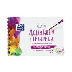 BLOC ACUARELA Y TEMPERA 10H 300GR/M A4+