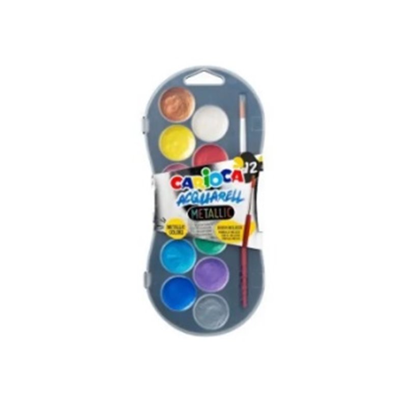 ACUARELAS METALICAS CARIOCA 12UDS