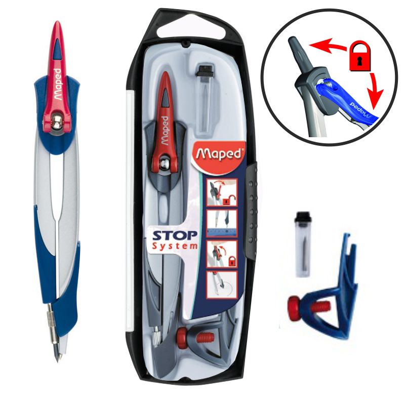 COMPAS STOP SYSTEM CON ADAPTADOR ESTUCHE DE 3 PIEZAS