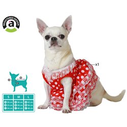 DISFRAZ PARA MASCOTA FLAMENCA ROJO