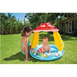PISCINA HINCHABLE SETA CON TECHO 102X89CM