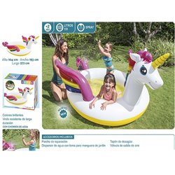 Piscina spray unicornio