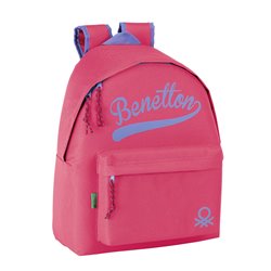 Benetton - Mochila, color rojo