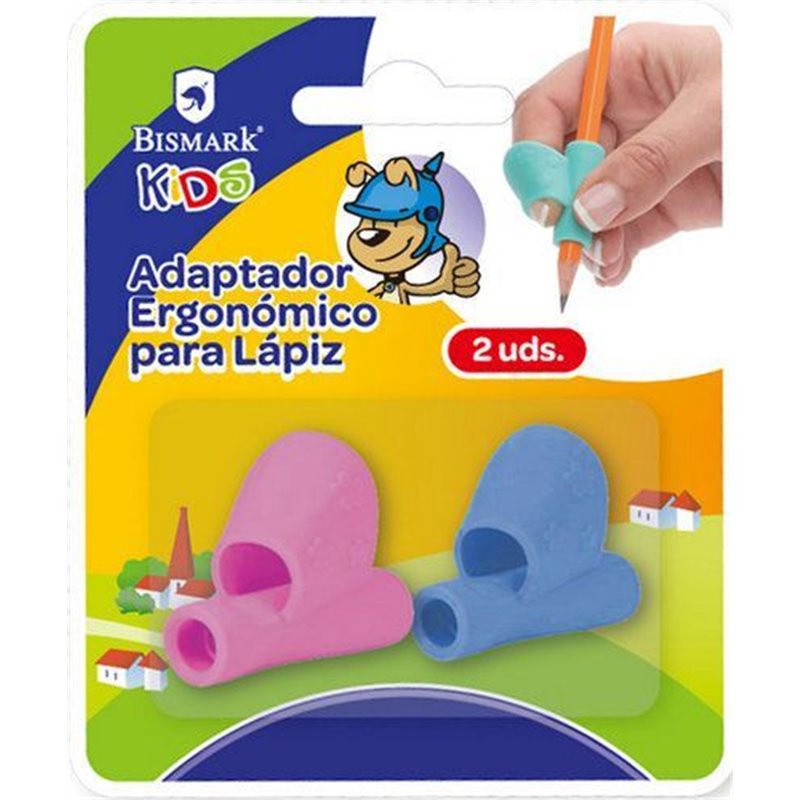 ADAPTADOR ERGONOMICO PARA LAPIZ C/SURTIDOS 2unds