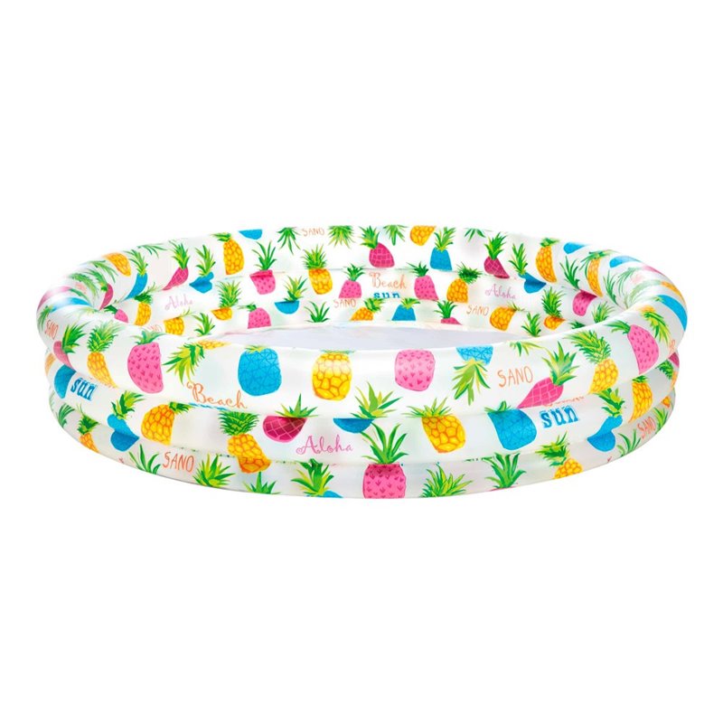 PISCINA HINCHABLE 3 AROS PECES 132x28cm 248L-