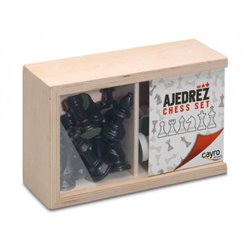 ACC. AJEDREZ N�4 EN CAJA DE MADERA