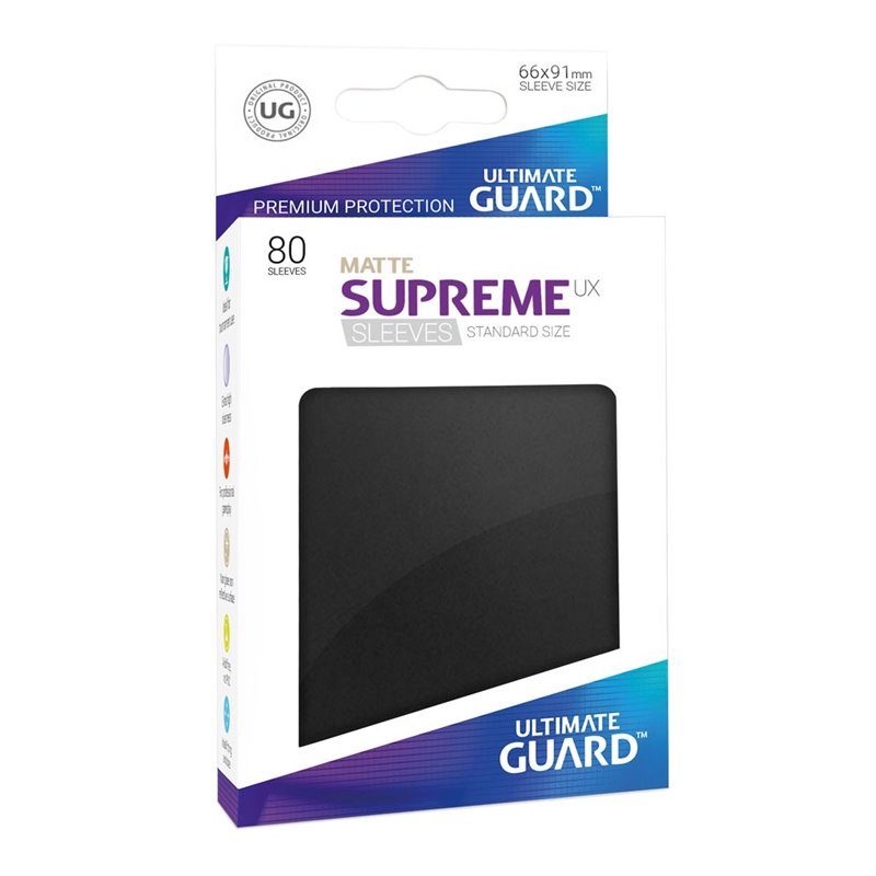 FUNDAS SUPREME UX TAMAÑO STANDAR NEGRO MATE 80 U