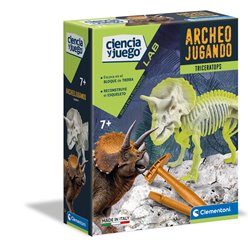 ARQUEOJUGANDO TRICERATOPS FLUORESCENTE