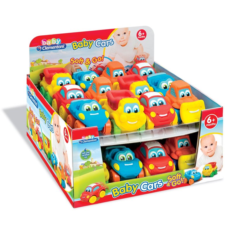 Expositor de 24 BABY CAR SOFT & GO COCHECITOS BLANDITOS