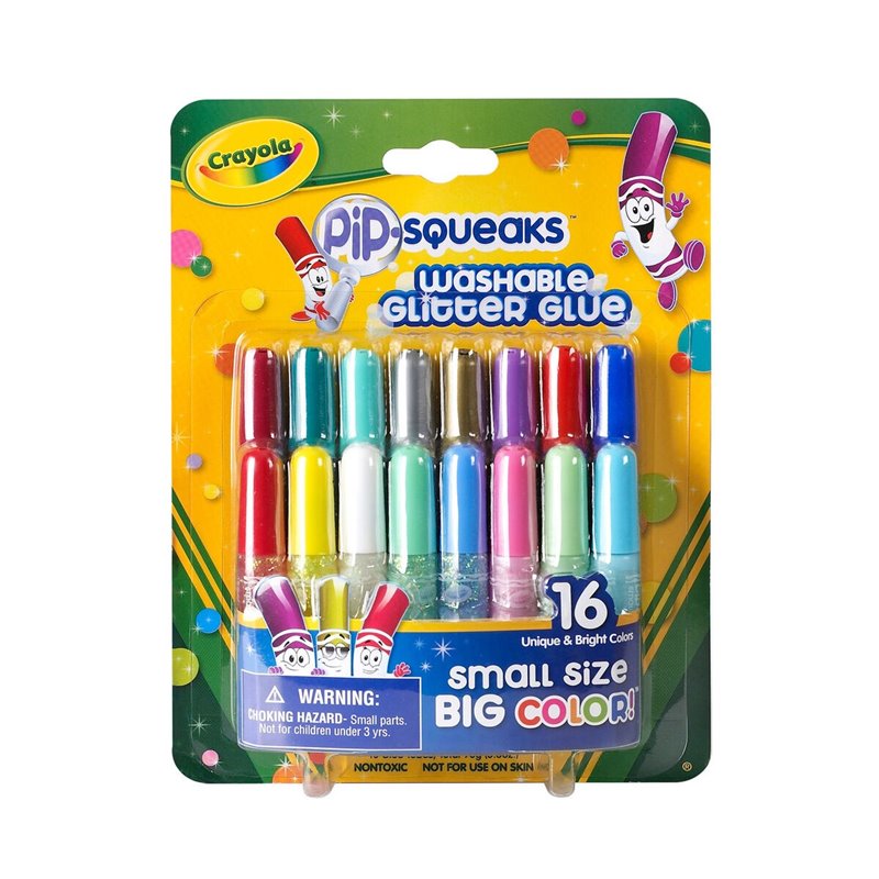 16 MINI PEGAMENTOS DE PURPURINA LAVABLES