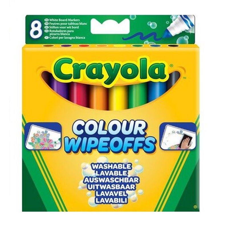 8 ROTULADORES LAVABLES PARA PIZARRA BLANCA