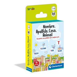 BARAJA CARTAS NOMBRE, APELLIDO, COSA, ANIMAL CLEMENTONI
