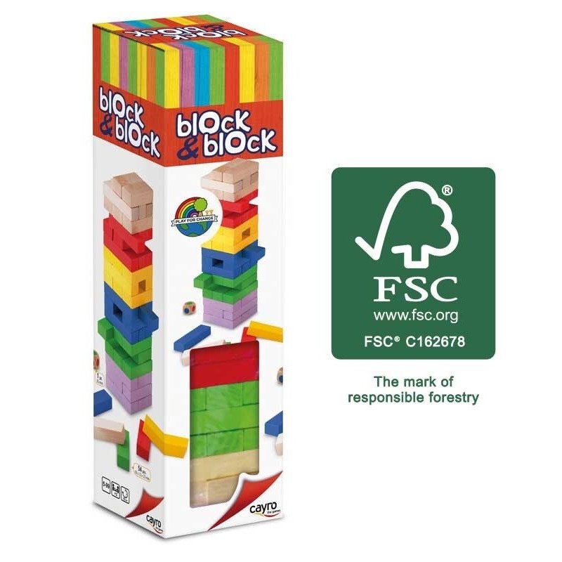 BLOCK A BLOCK COLORES INFANTIL XL MADERA FSC