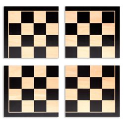 TABLERO AJEDREZ DIVISIBLE / IMANTADO NEGRO PRO SERIES 40X40