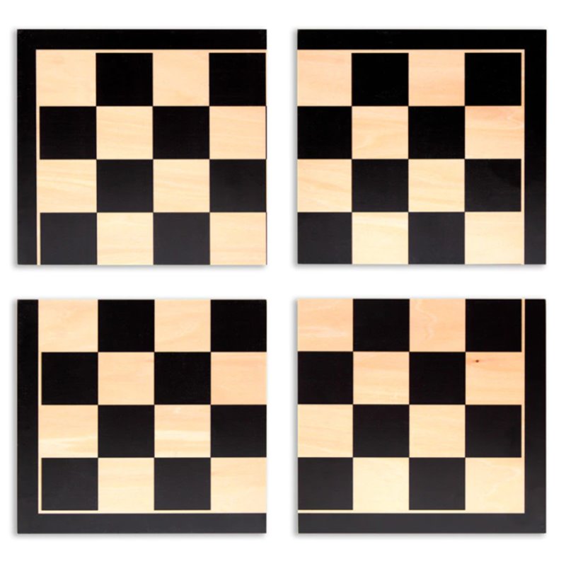 TABLERO AJEDREZ DIVISIBLE / IMANTADO NEGRO PRO SERIES 40X40