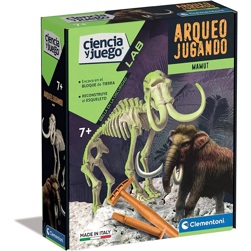 ARQUEOJUGANDO MAMUT FLUORESCENTE