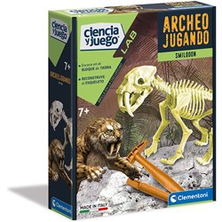 ARQUEOJUGANDO SMILODON FLUORESCENTE