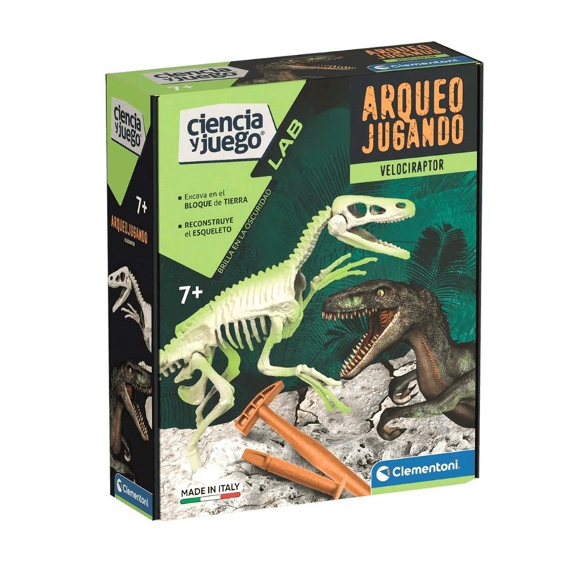 ARQUEOJUGANDO VELOCIRAPTOR FLUO