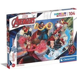 PUZZLE 104 PZAS MARVEL VENGADORES GLITTER