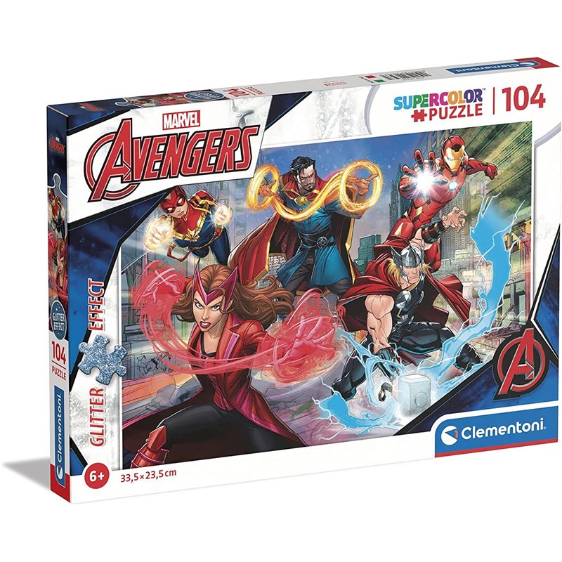 PUZZLE 104 PZAS MARVEL VENGADORES GLITTER