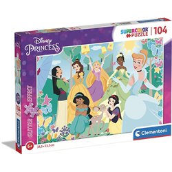 PUZZLE 104 PZAS PRINCESAS DISNEY GLITTER