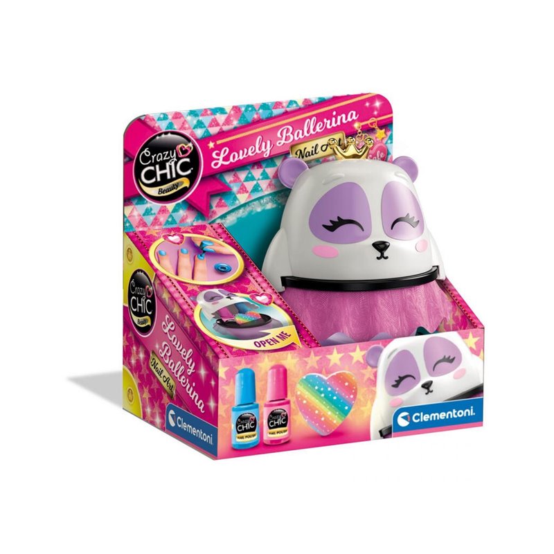 CRAZY CHIC NECESER DE VIAJE UÑAS BAILARINA PANDA