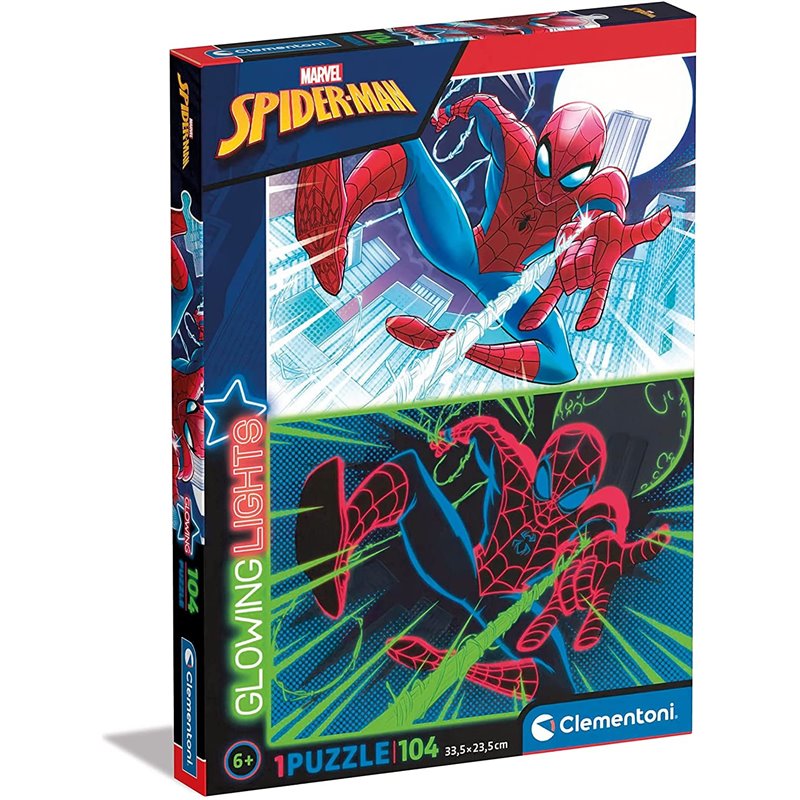 PUZLE SPIDERMAN 104 PIEZAS GLOWING LIGHTS