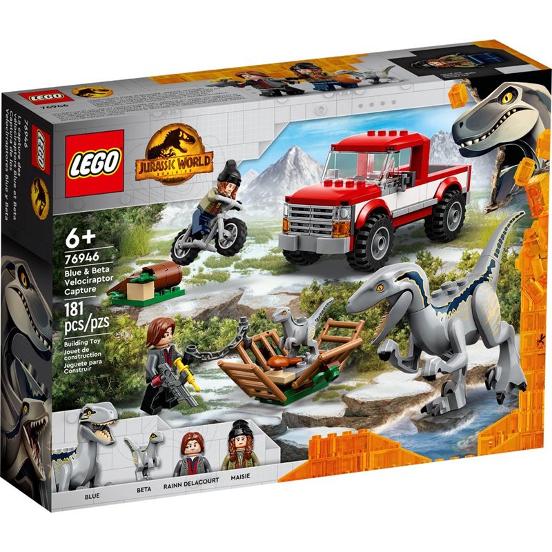 LEGO JURASSIC WORLD CAPTURA DE BLUE Y BETA