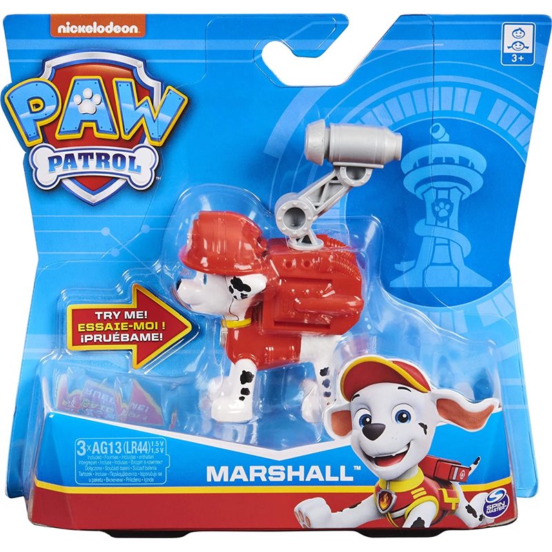 PAW PATROL FIGURA Y PLACA ACTION PACK