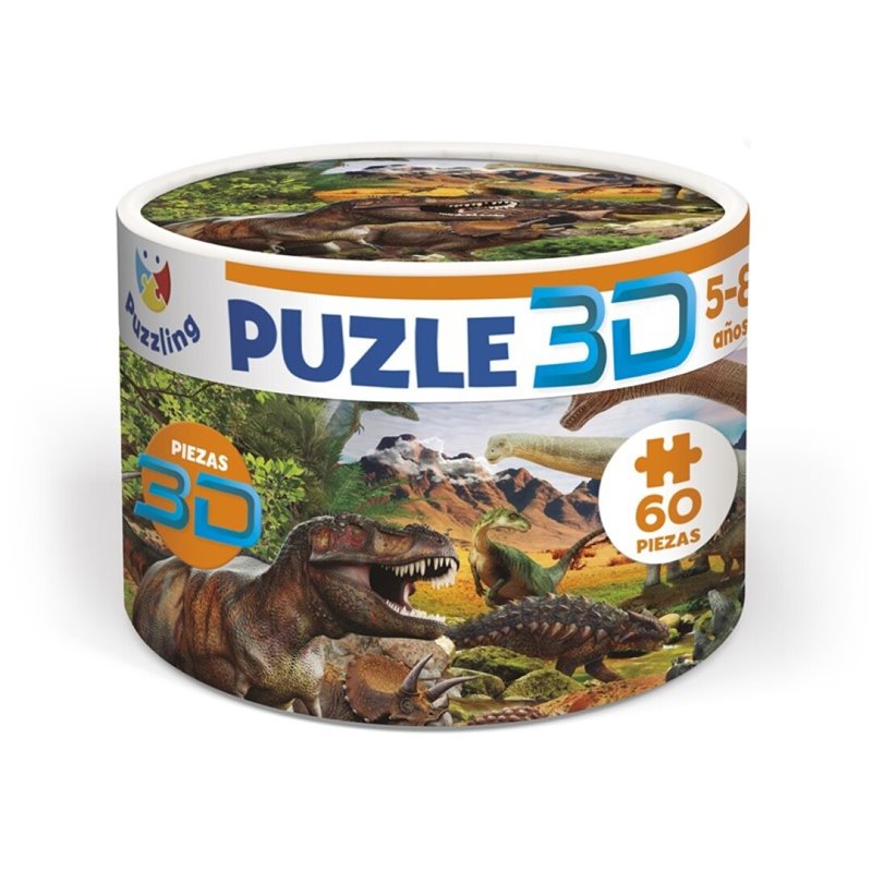 PUZLE 3D - DINOSAURIOS 60 PIEZAS